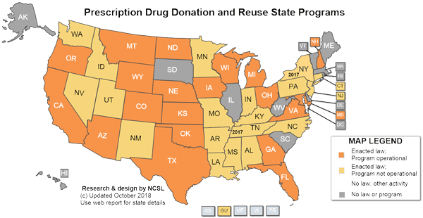 prescription drug donation and reuse state programs