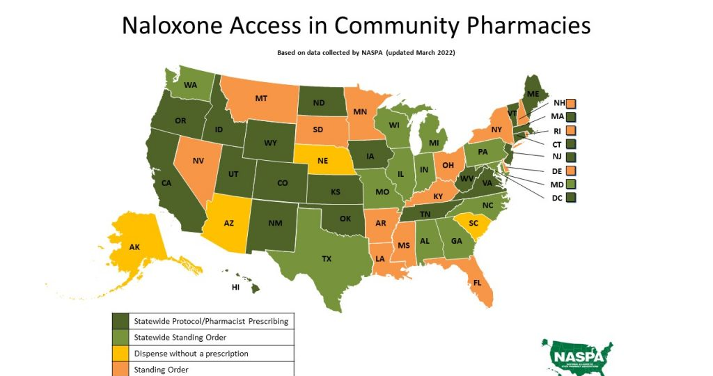 Naloxone access in community pharmacies