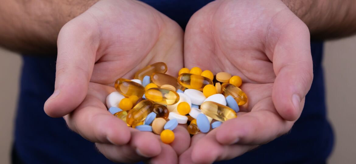 handing out mixed pills